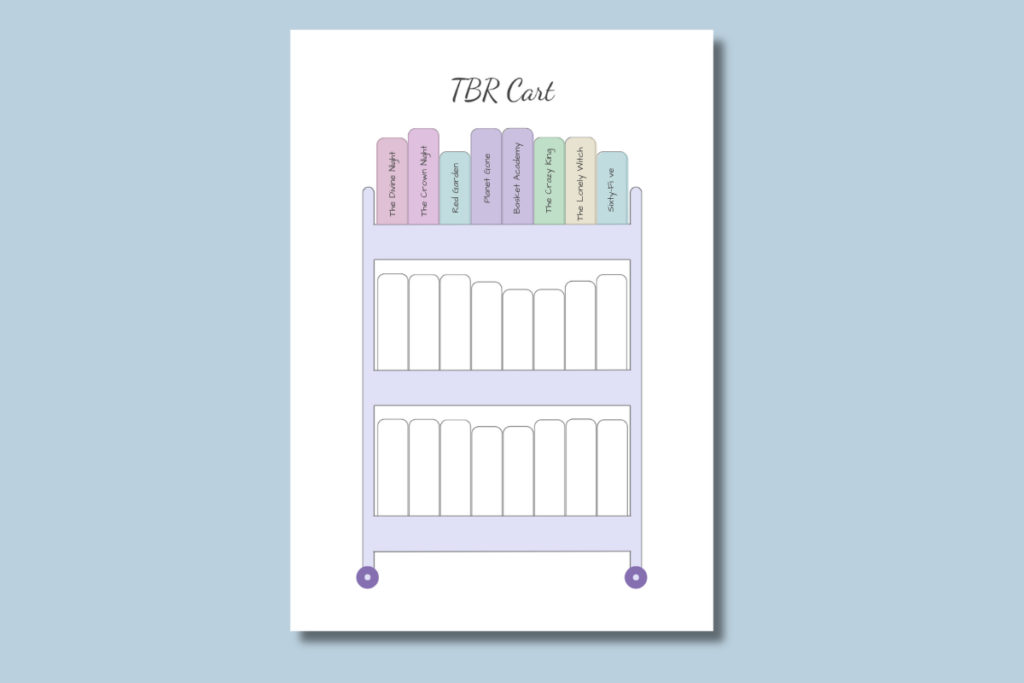 TBR Cart Template Printable TBR cart.