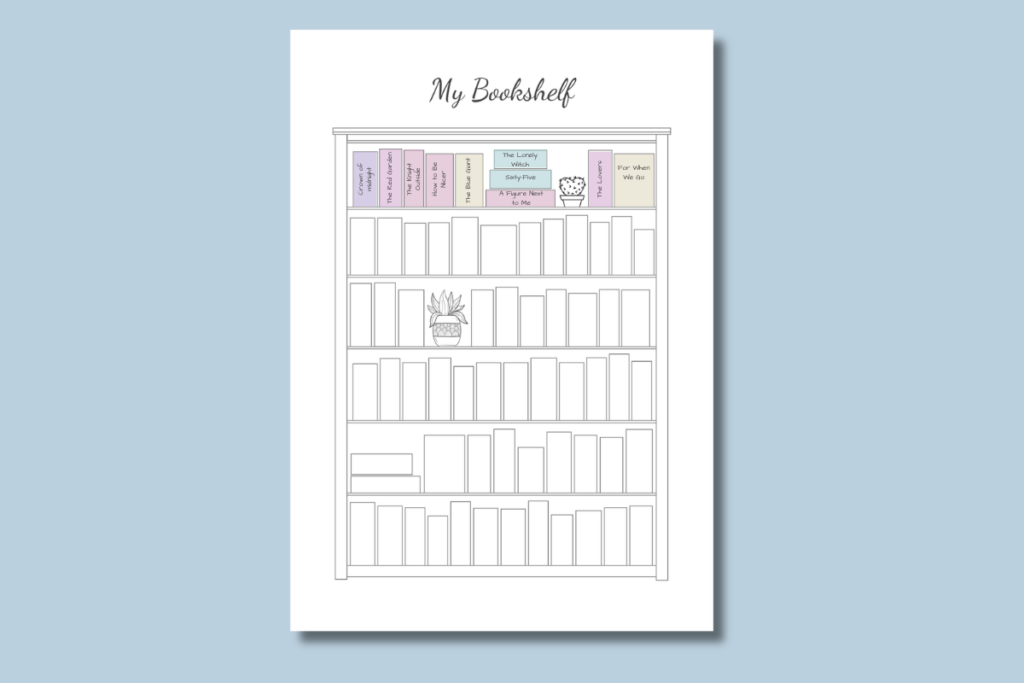 My Bookshelf Template Printable my bookshelf template.