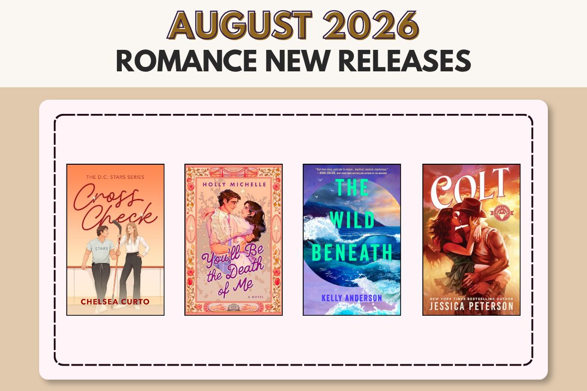 August 2026 romance new releases with four book examples.